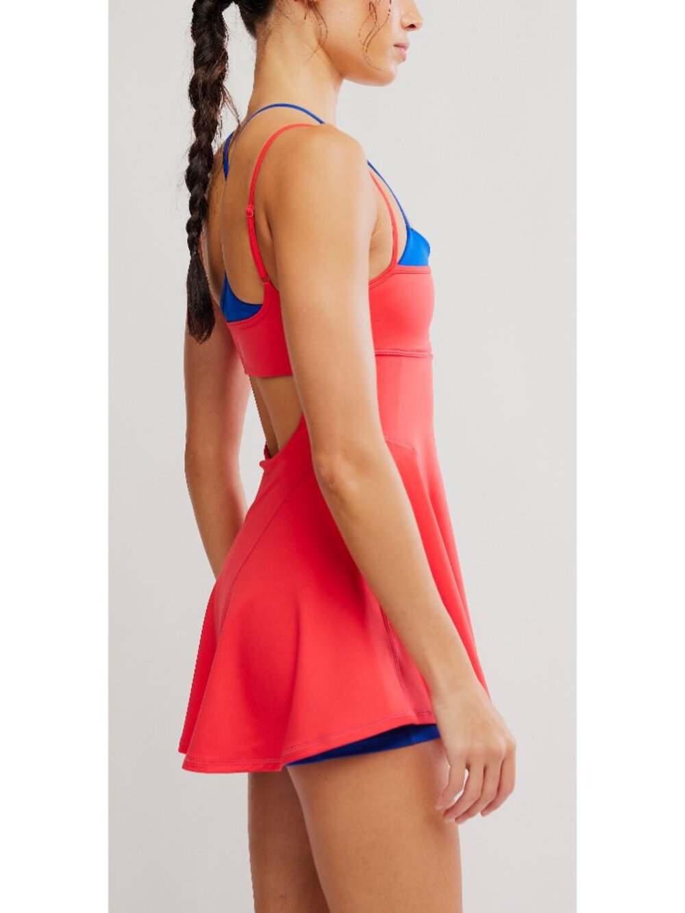 🆕 FREE PEOPLE Baseline Tennis Dress / Grapefruit - Picture 3 of 6